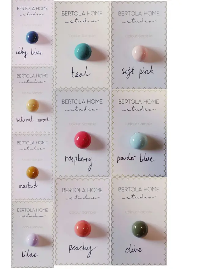 colour samples of lacquered options