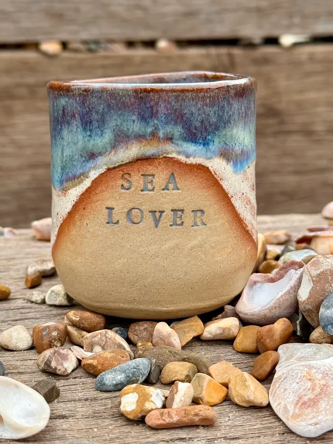 Coastal Style Ceramic Cup
