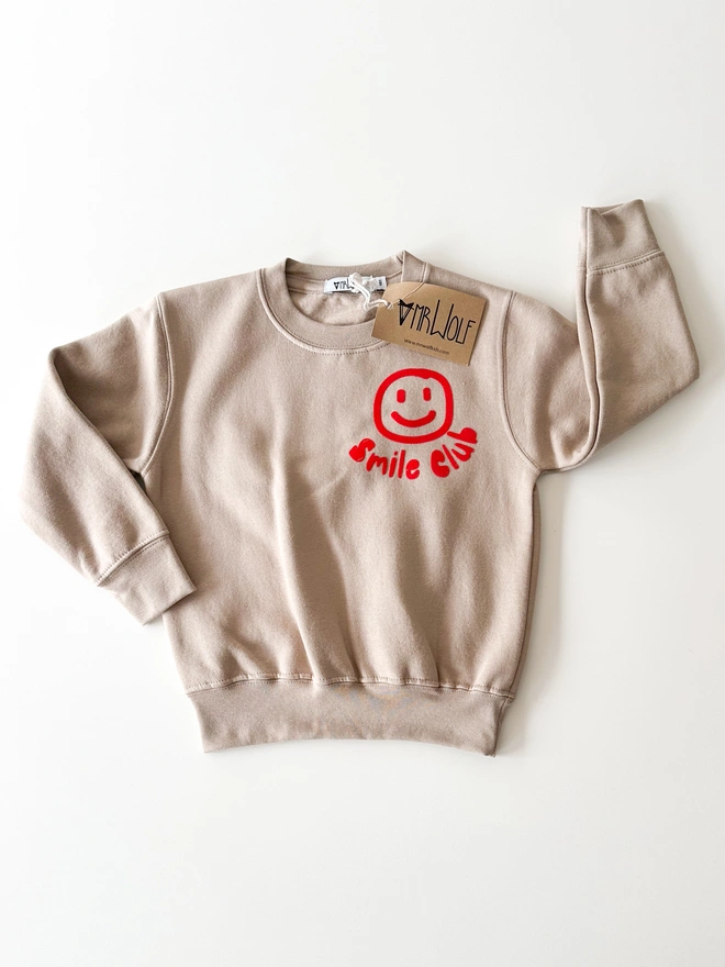 Smile club sweatshirt kids toddlers babies