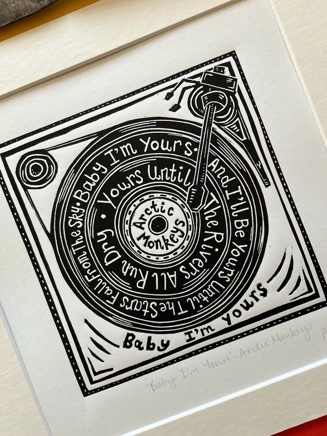 arctic monkeys baby im yours print