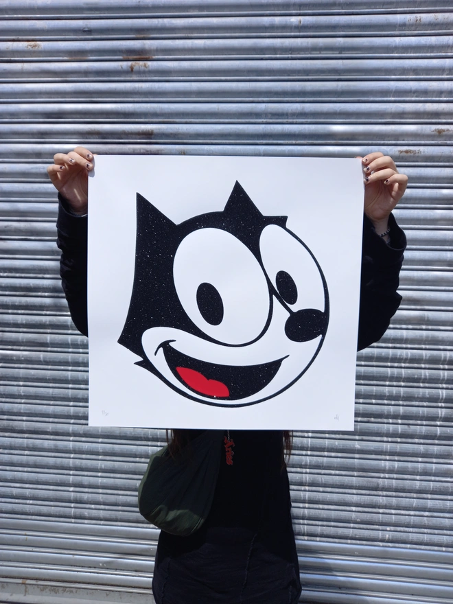 'Felix Blotter' Square Screenprint