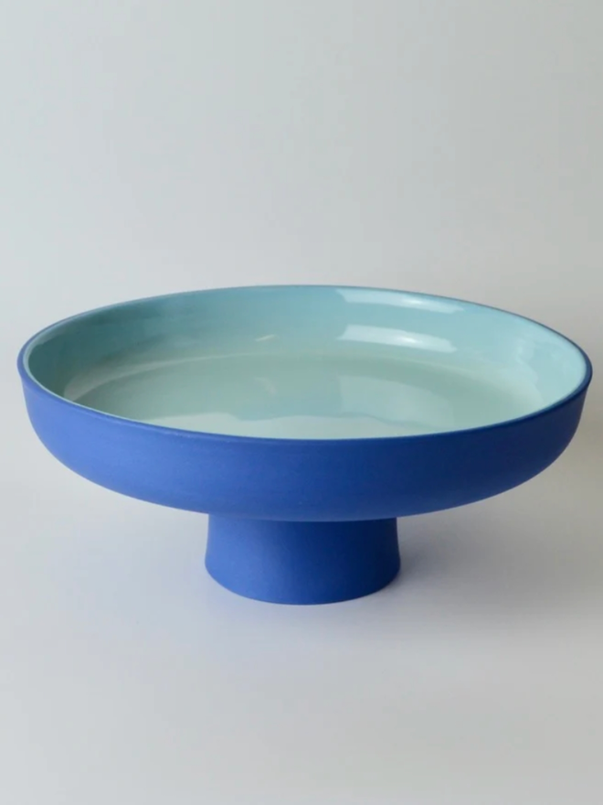 Fruit Stand. A blue and turquoise fruit stand.