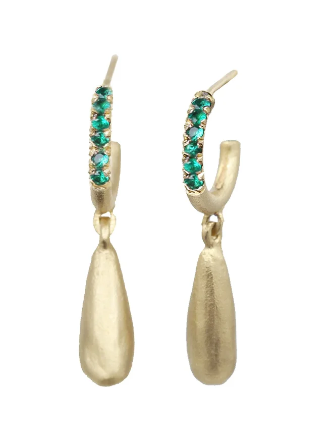 Emerald Drop Earrings