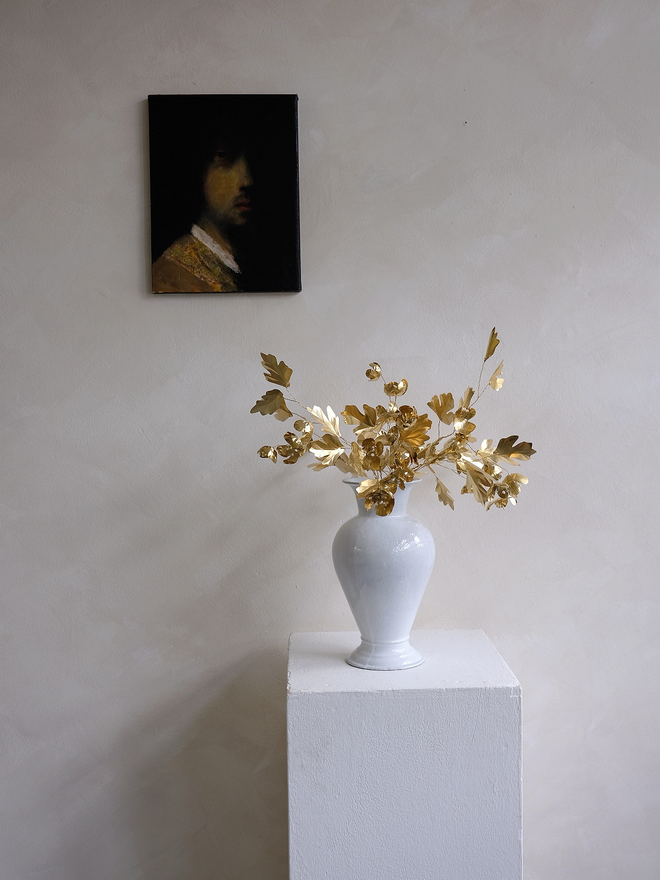 Brass Geranium Bouquet by artist Debbie Fairbrass