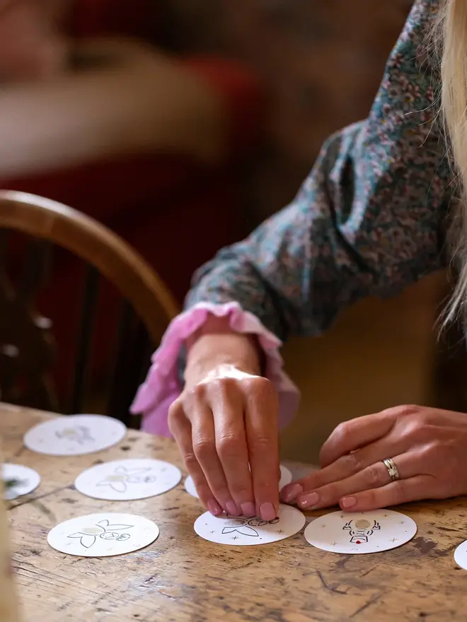 mini christmas gift tag making kit