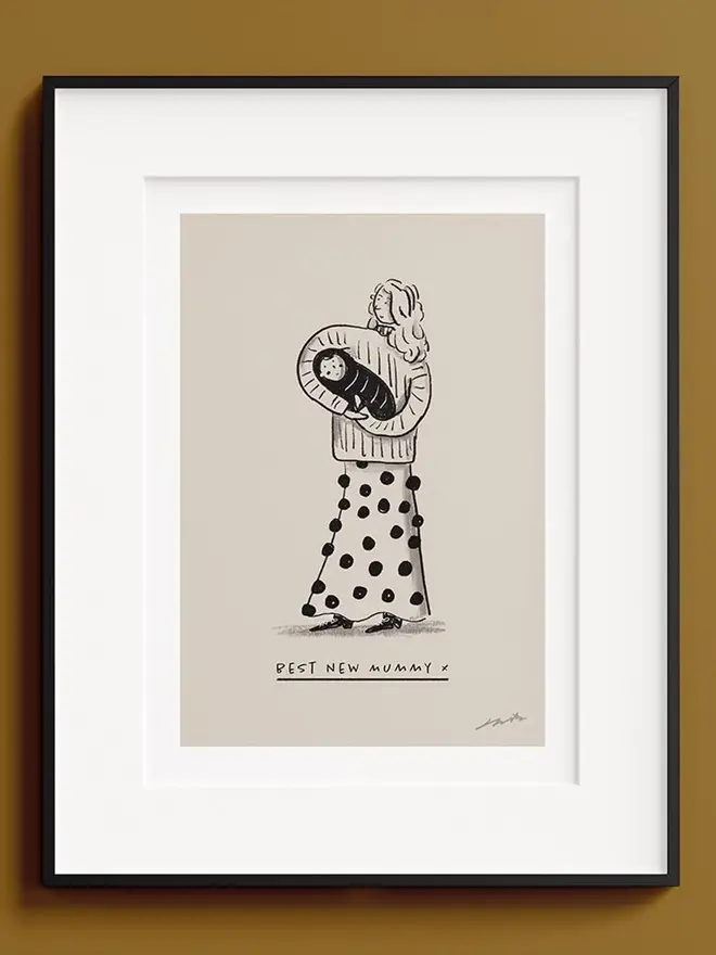 custom line drawing family portrait