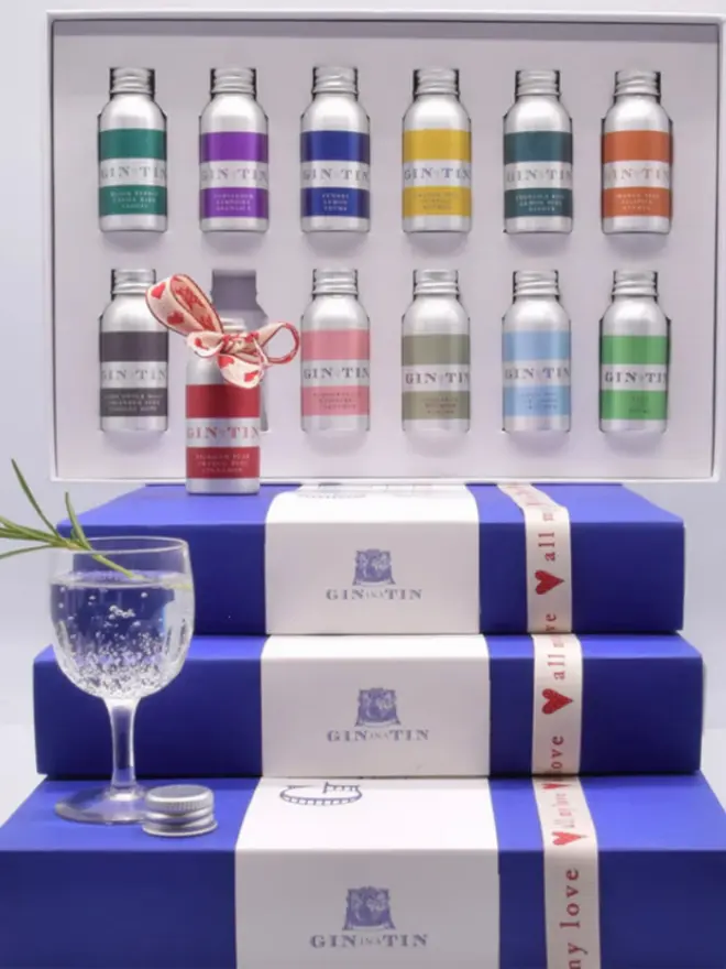 Blue set of 12