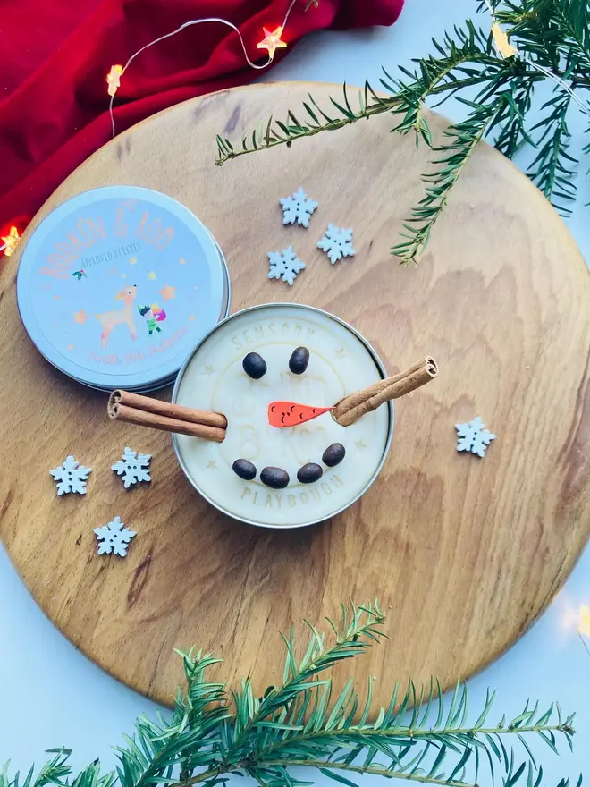 Mini Snowman Playdough Kit