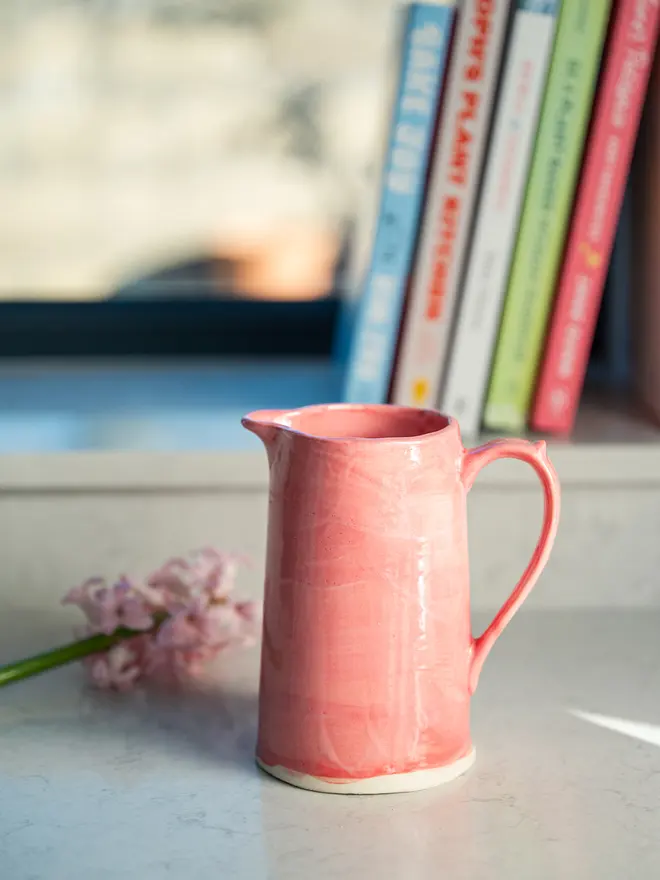ceramic jug, jenny hopps pottery