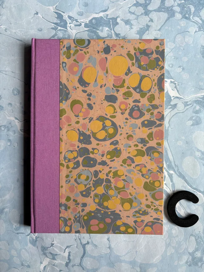 Hand-Marbled A5 Plain Journal C