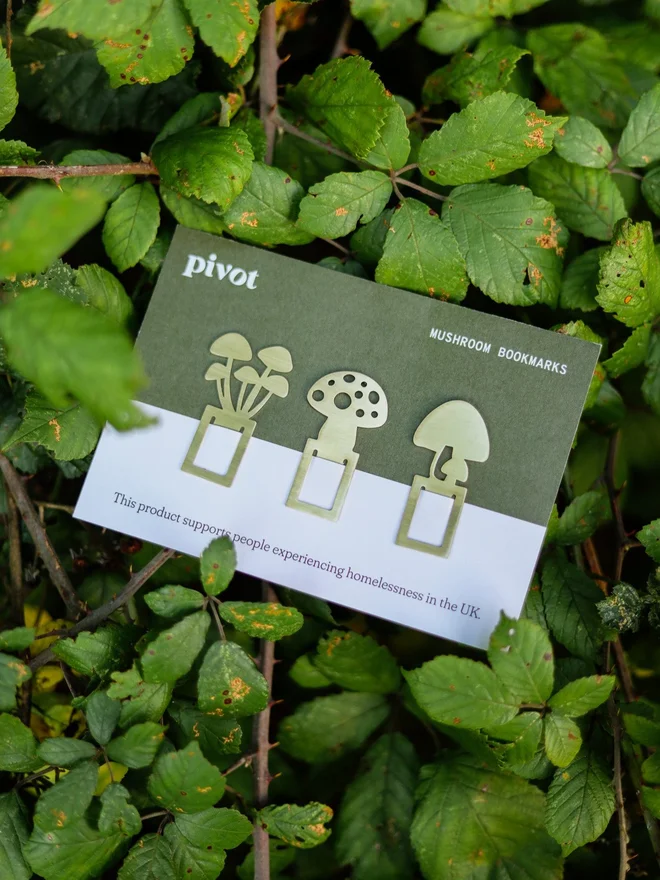 Mushroom bookmarks