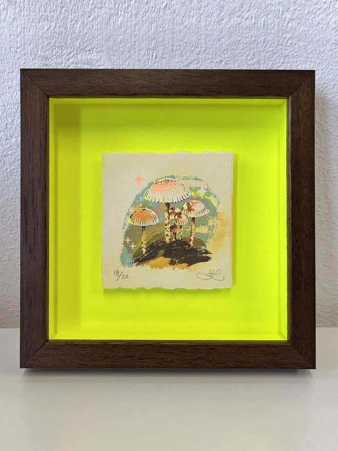 Pixie Place miniature screenprint by Kath Leone art