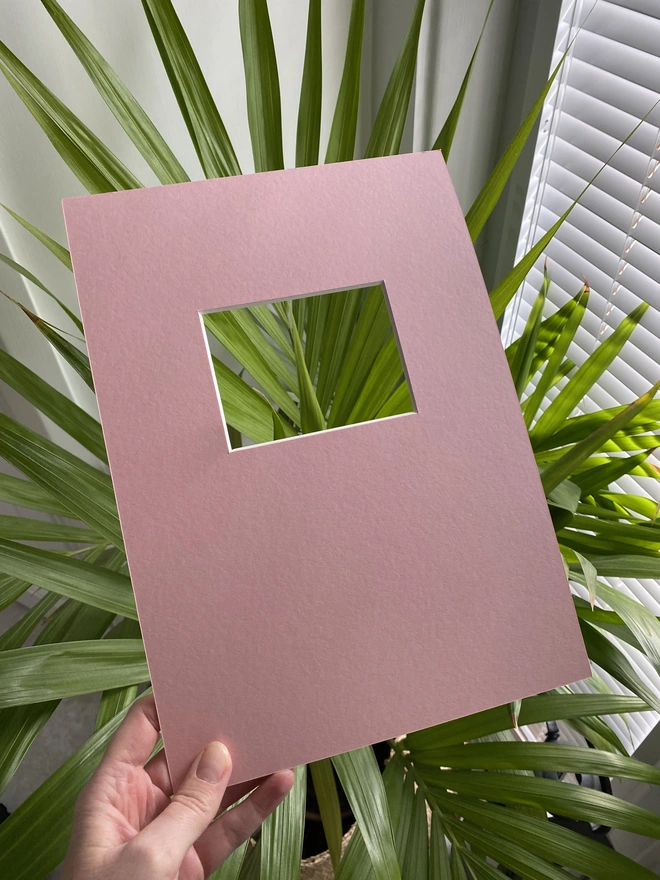 Pink mount to hold baby scan photo