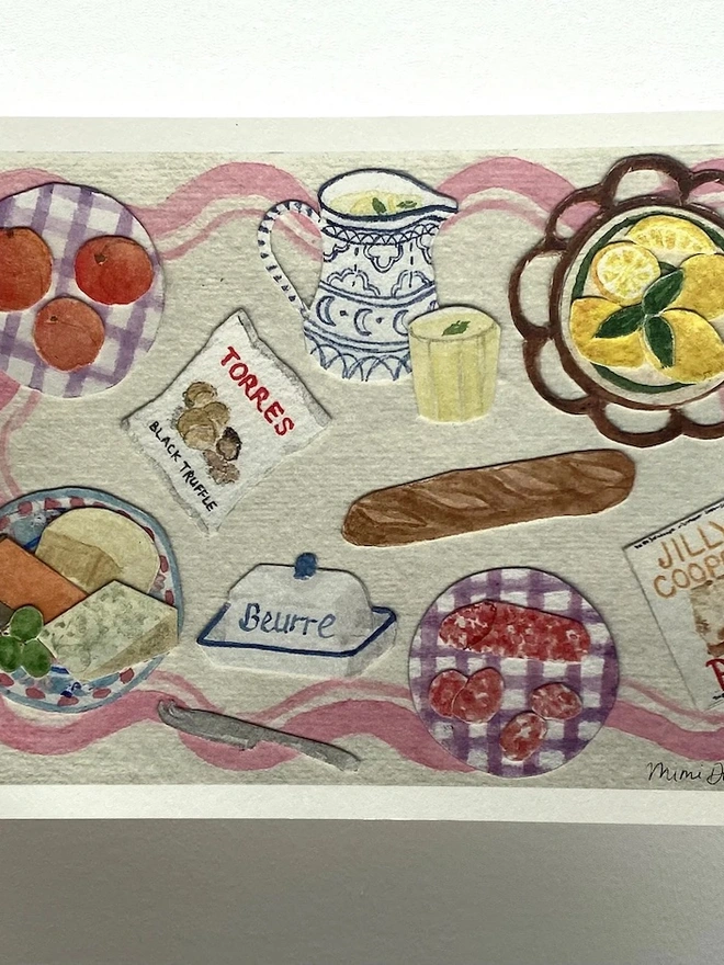 Large Summer Lunch Print