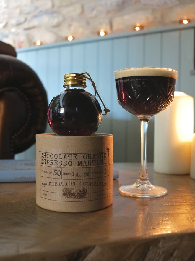 Chocolate Orange Espresso Martini Bauble