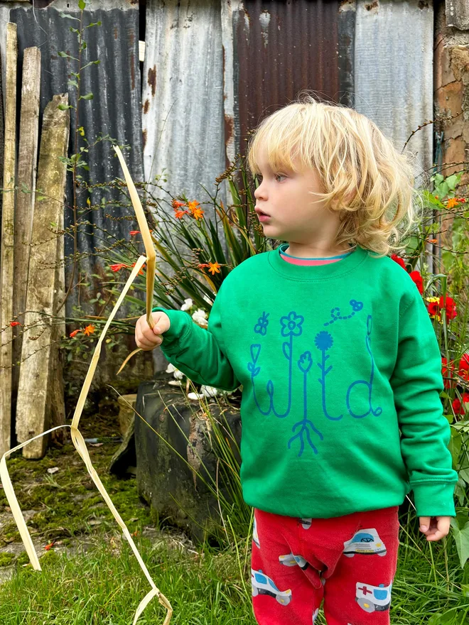 Wild Child Kids Sweatshirt by hello DODO