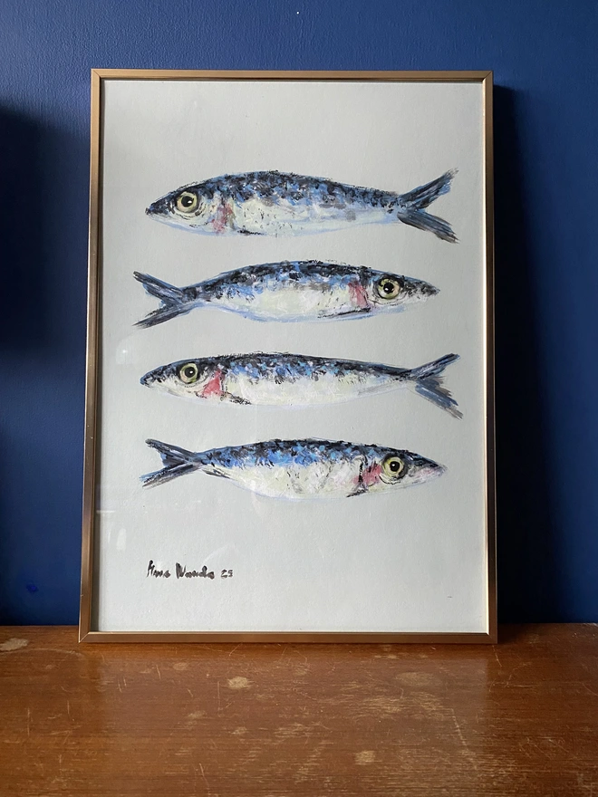 Sardines wall art
