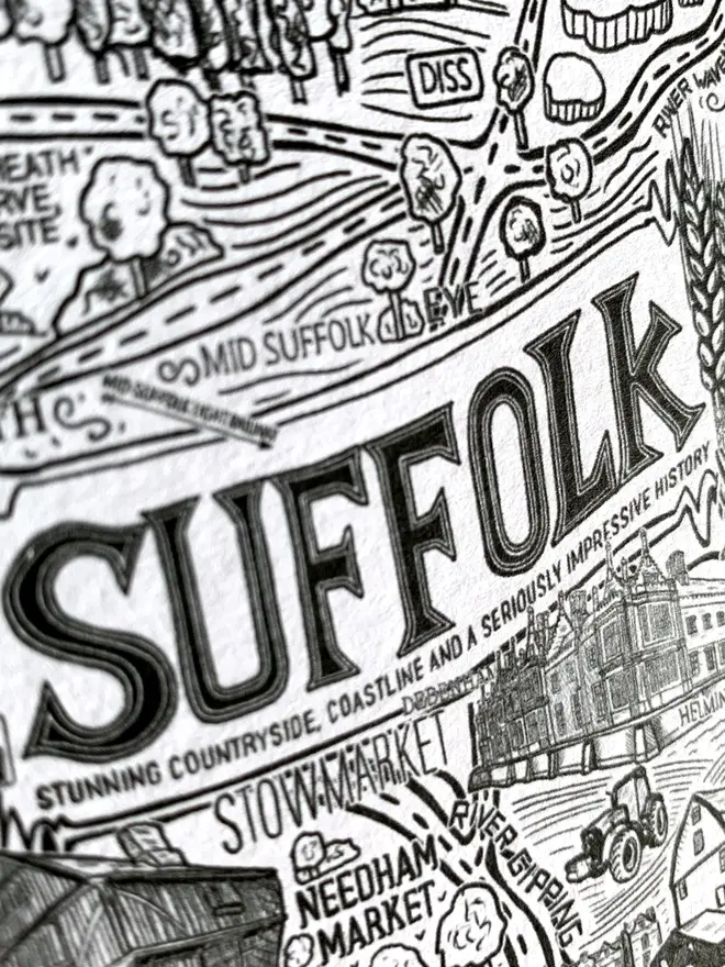 Suffolk greetings card