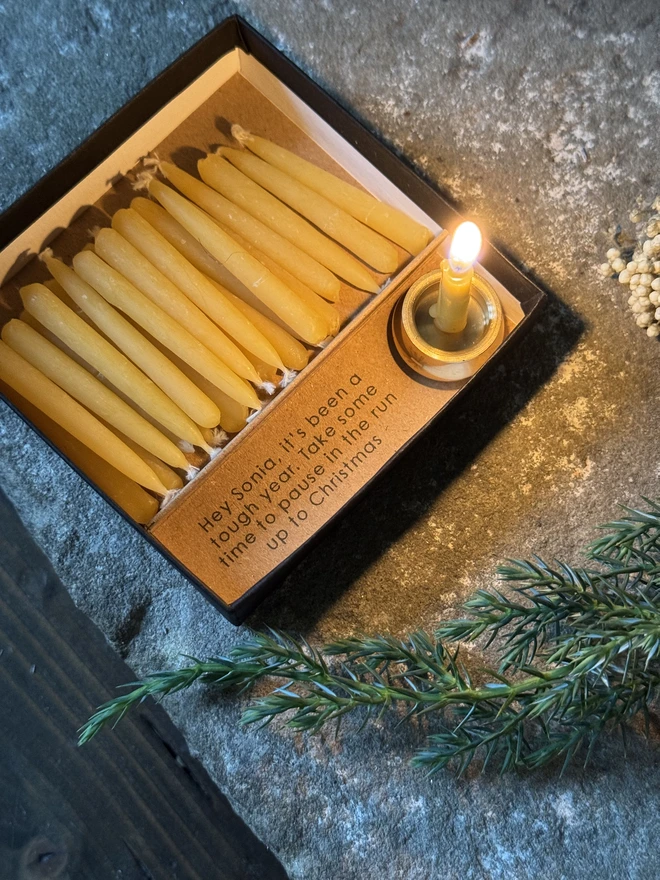 mindful moments ® advent calendar candles