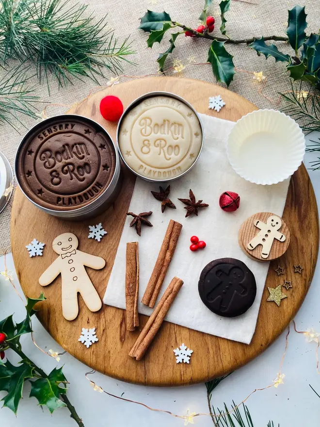 Christmas Gingerbread Baking Playdough Kit