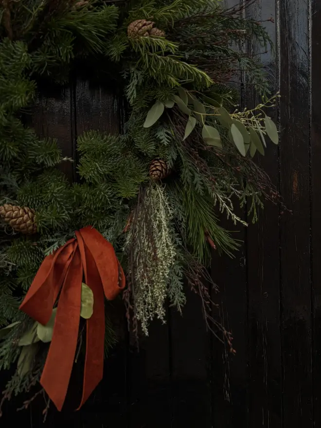 Wispy Winter Greens Luxury Christmas Wreath