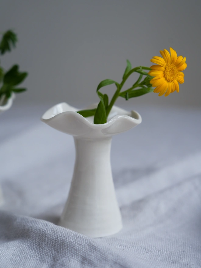 porcelain candleholders bud vases