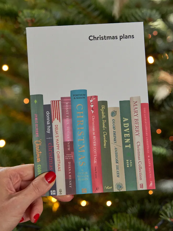 Christmas plans notebook