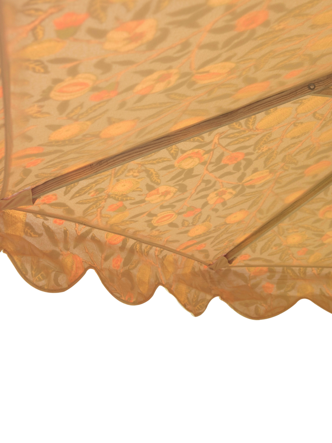 Blue patterned Octagonal Garden Parasol