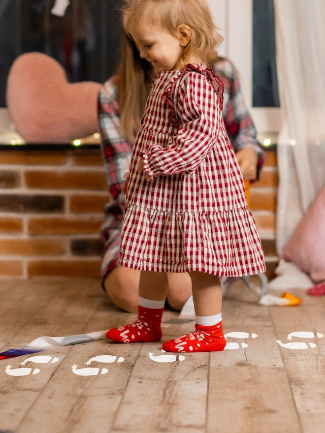 elf footprint stickers