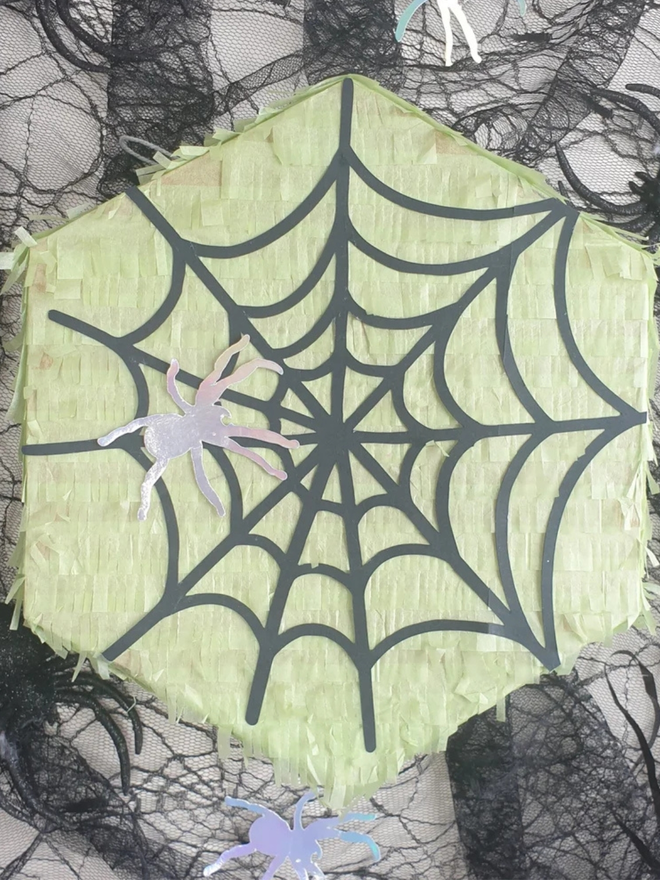 Spider web halloween pinata