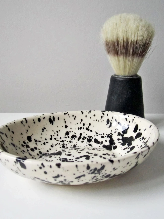 Splatter Ceramic Soap Dish 