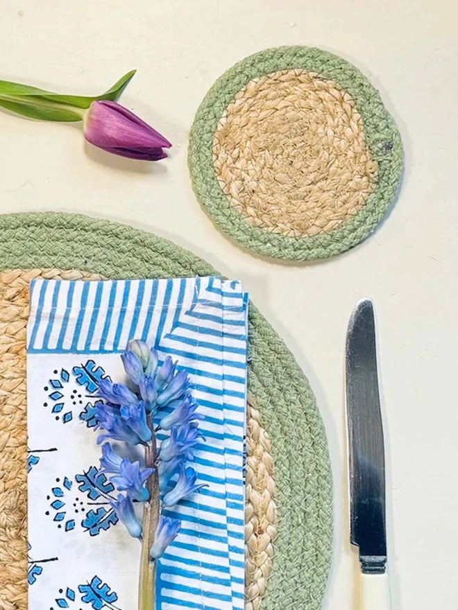 Seagrass Placemats Olive (Set of 4)