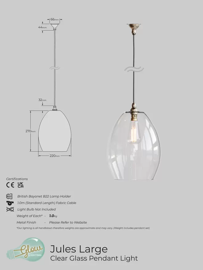 Jules Large Specification Sheet