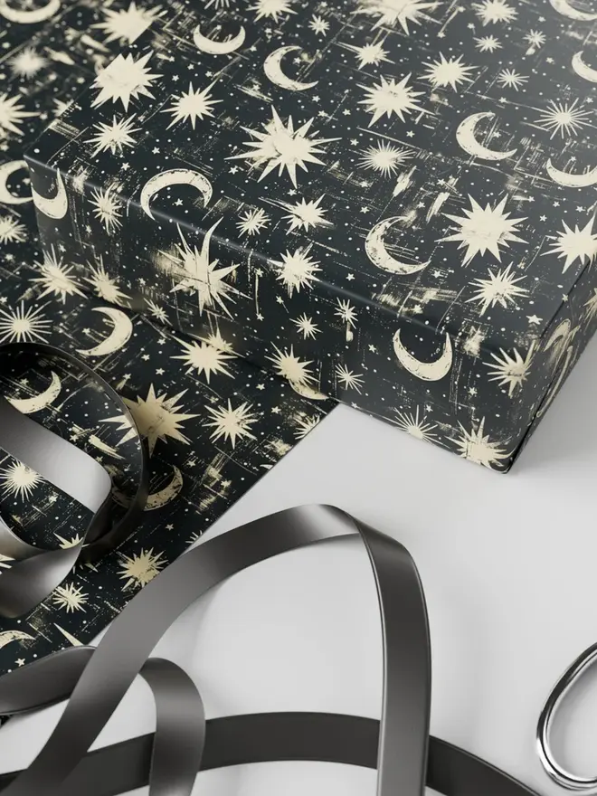 Moon & Stars Wrapping Paper