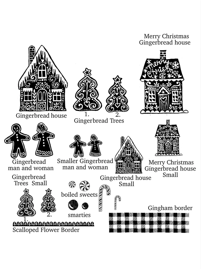 ginger bread and houses graphic