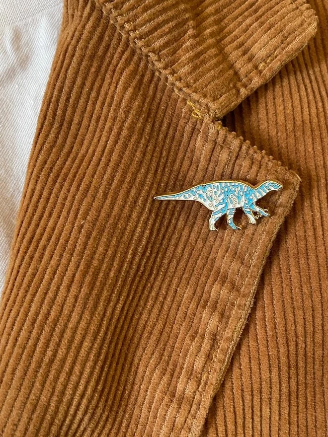 Iguanodon Dinosaur Enamel Pin Badge