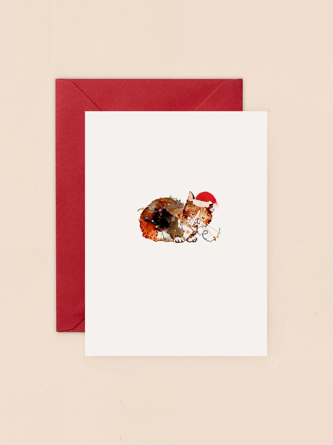 Christmas Cat Mini Christmas Card