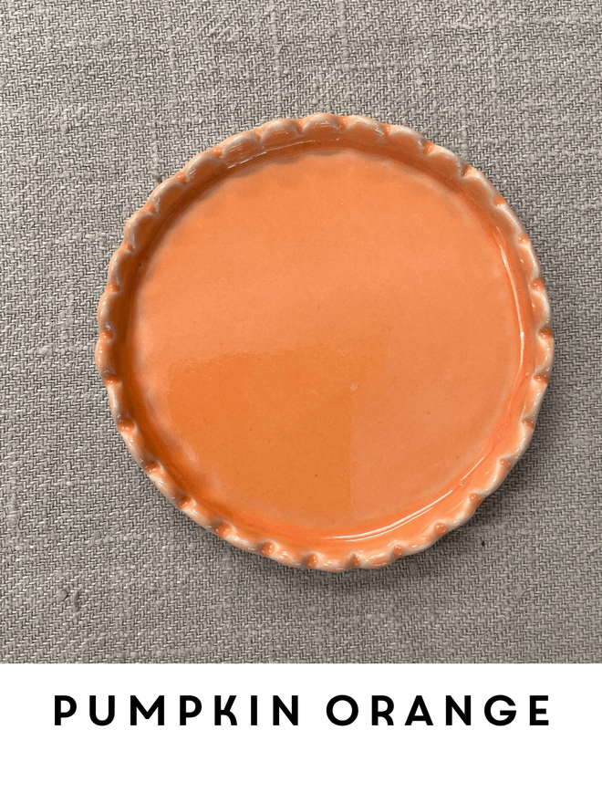 Scalloped Edge Ceramic Coasters
