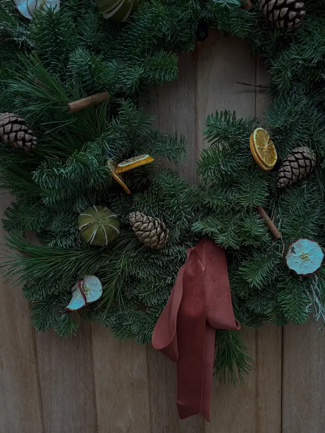 Festive Fruits Christmas Wreath