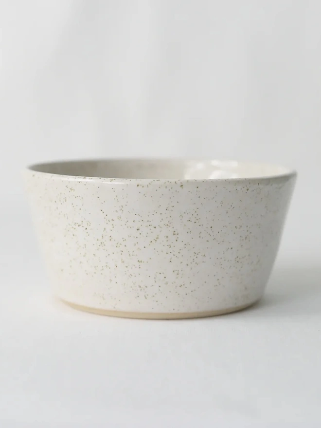 Classic Ceramic Breakfast Bowl, a breakfast bowl sitting on a white surface against a plain backdrop. 