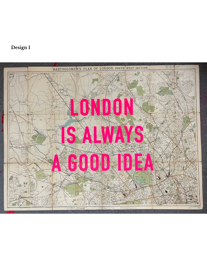 London is always a good idea screenprint