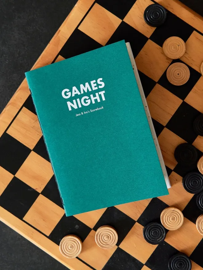 Personalised games night notebook