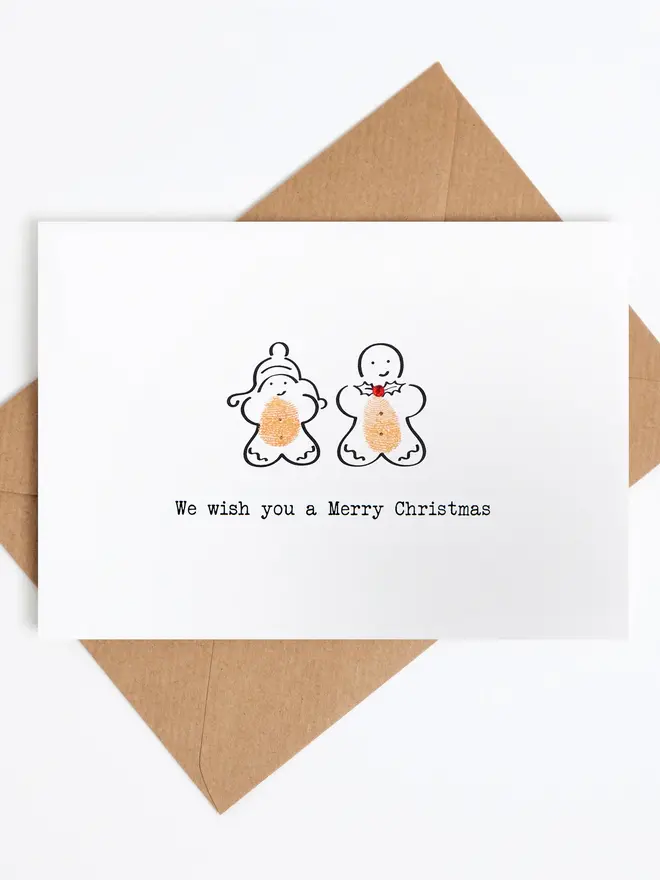 gingerbread christmas card making kit