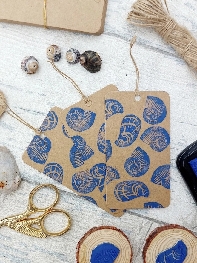 Sea Shell Ink Stamps