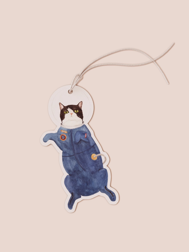 Space cat car air freshener