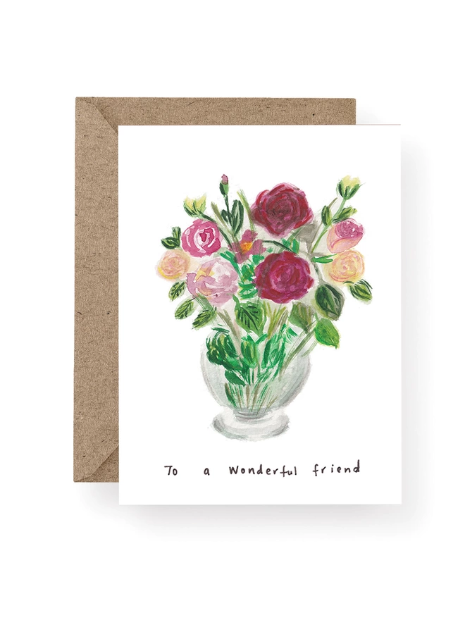 Rose Friendship Greeting Card 