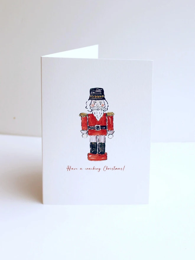 Nutcracker Christmas Greeting Card 