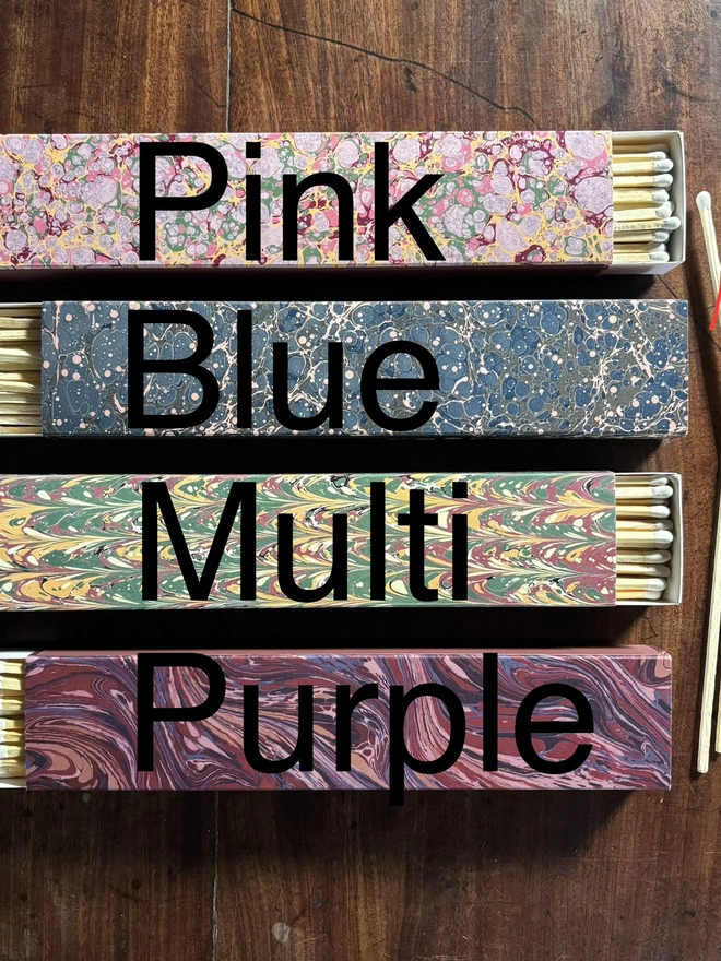 Group Marbled Long Matches