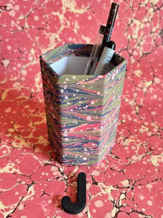  Pen Pot. A pen pot in J