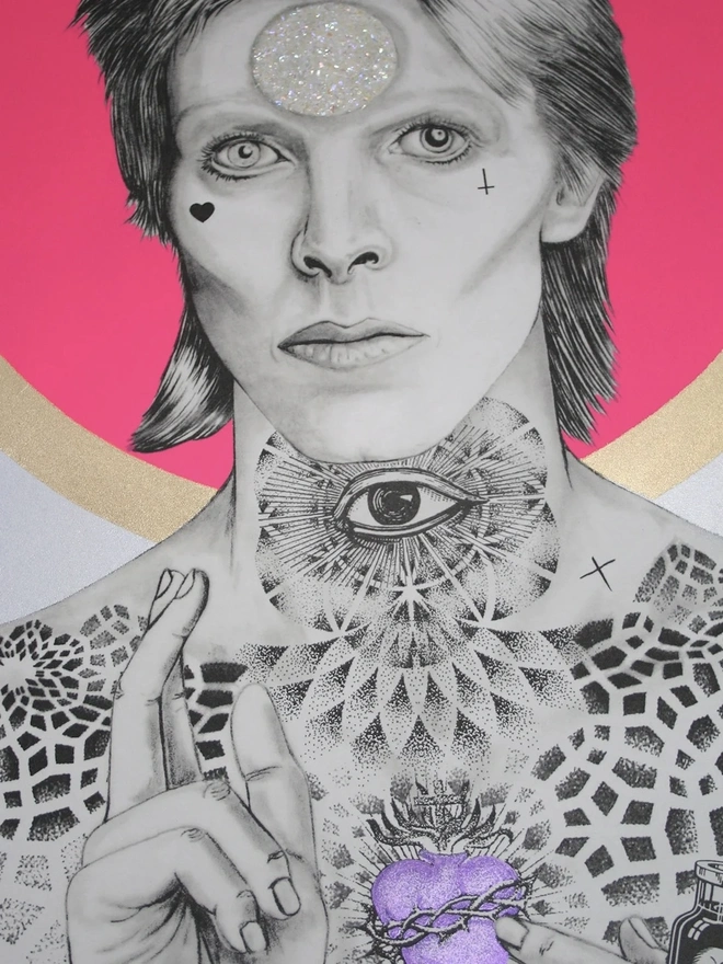 Mercury Bowie (Silver) Print